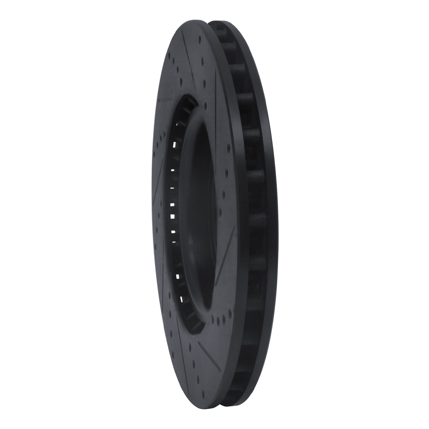 DYN 633-68008L DFC Brake Rotor - Drilled and Slotted - Black - Image 5
