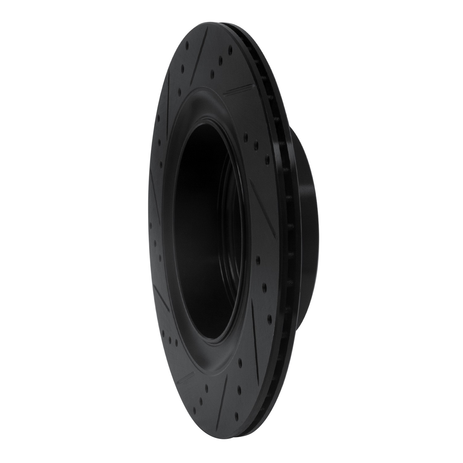DYN 633-68010R DFC Brake Rotor - Drilled and Slotted - Black - Image 5