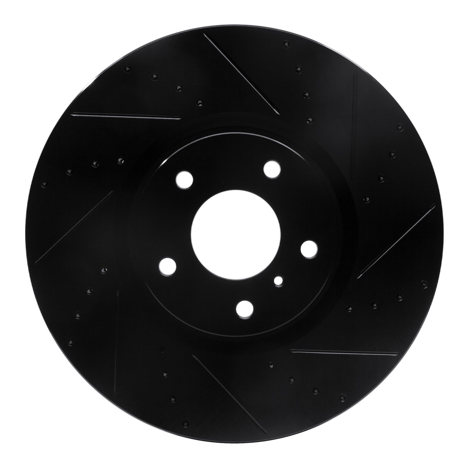 DYN 633-68011R DFC Brake Rotor - Drilled and Slotted - Black - Image 3