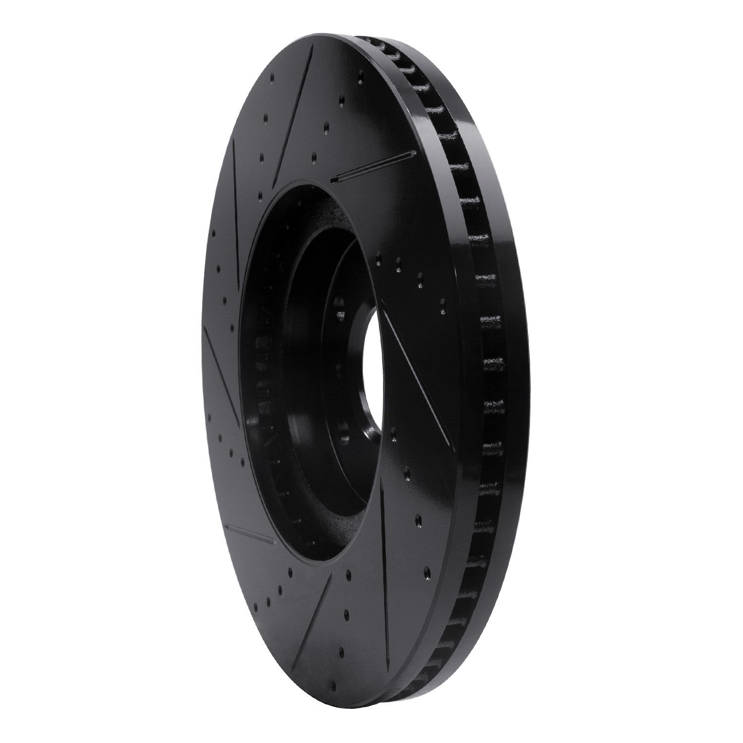 DYN 633-68011R DFC Brake Rotor - Drilled and Slotted - Black - Image 5