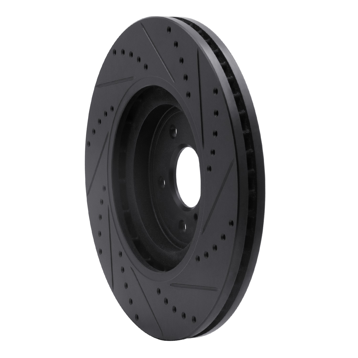 DYN 633-68012L DFC Brake Rotor - Drilled and Slotted - Black - Image 5