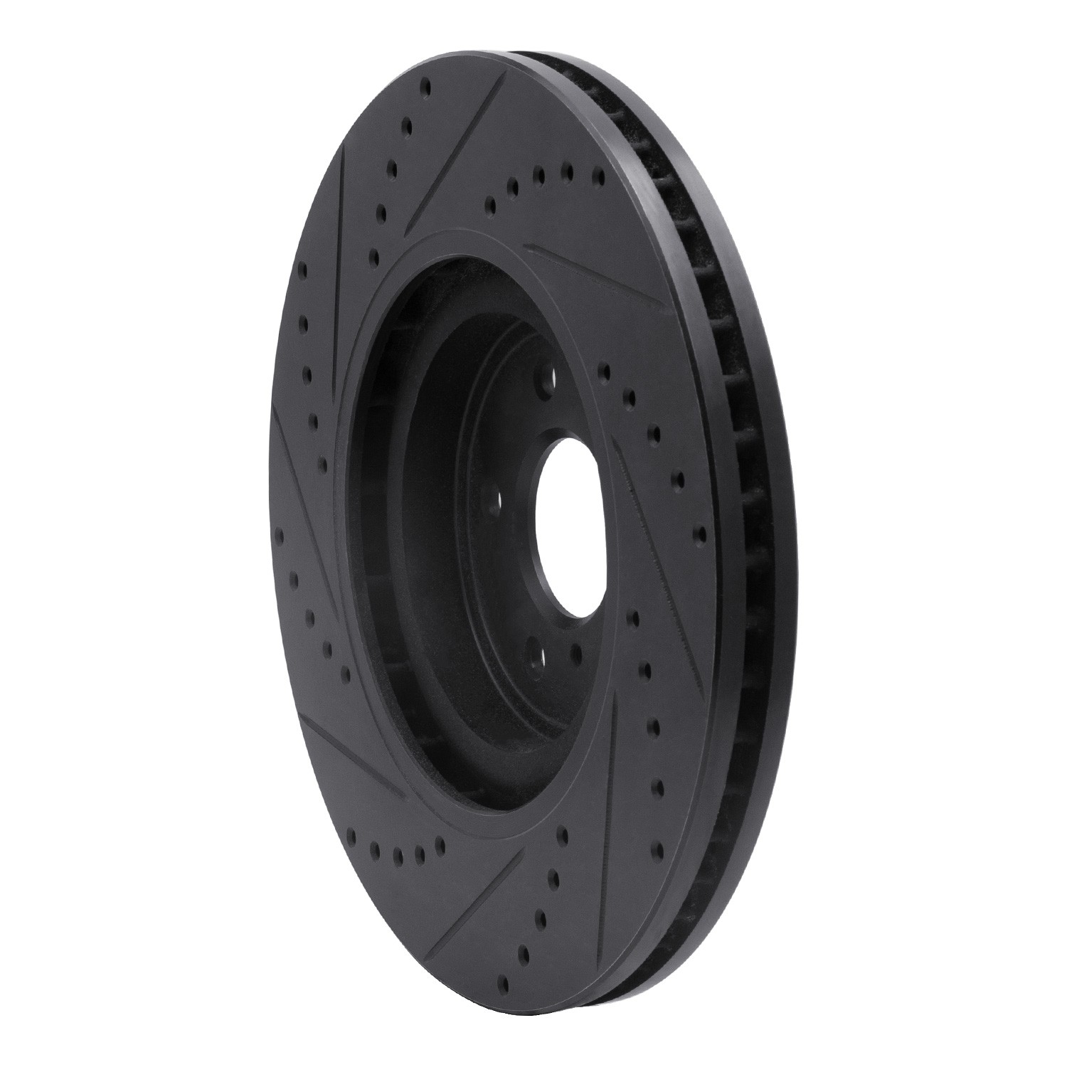 DYN 633-68012R DFC Brake Rotor - Drilled and Slotted - Black - Image 5