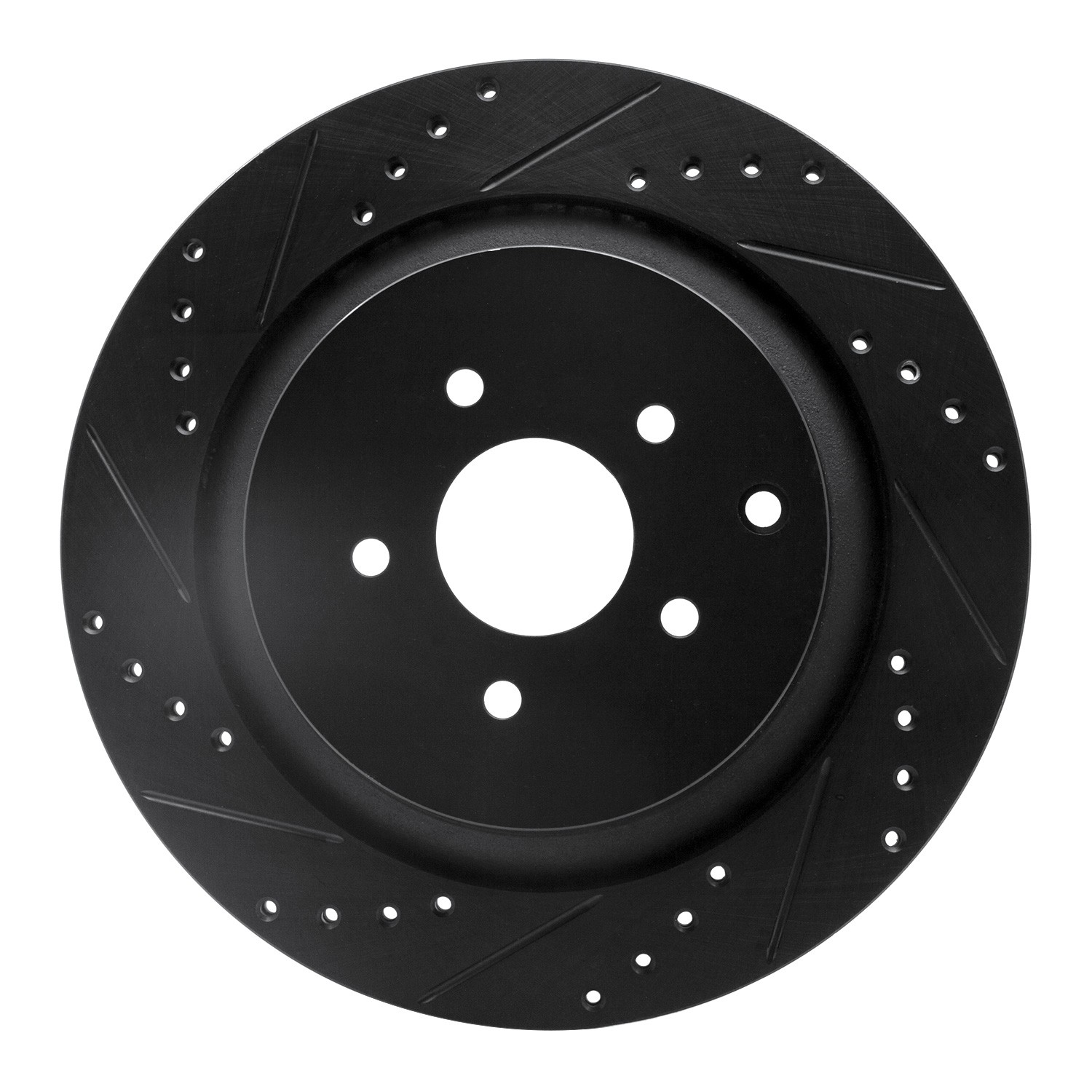 DYN 633-68015L DFC Brake Rotor - Drilled and Slotted - Black - Image 3