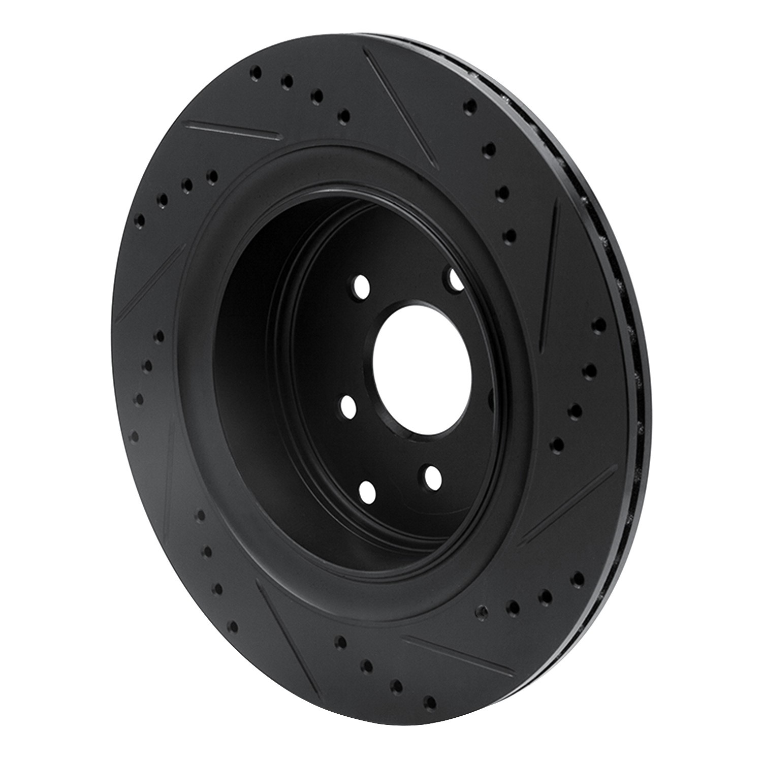 DYN 633-68015L DFC Brake Rotor - Drilled and Slotted - Black - Image 5