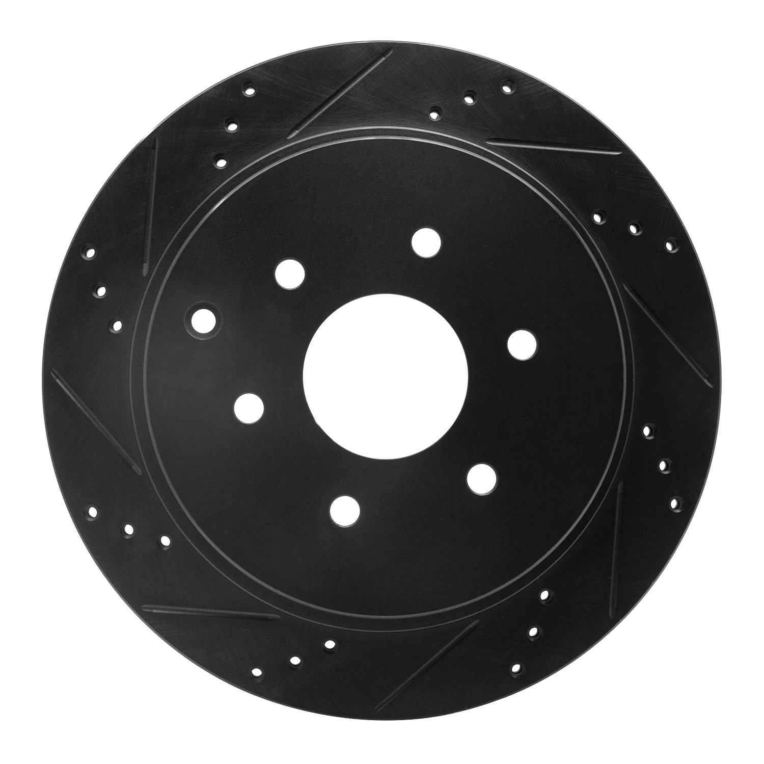 DYN 633-68017L DFC Brake Rotor - Drilled and Slotted - Black - Image 3