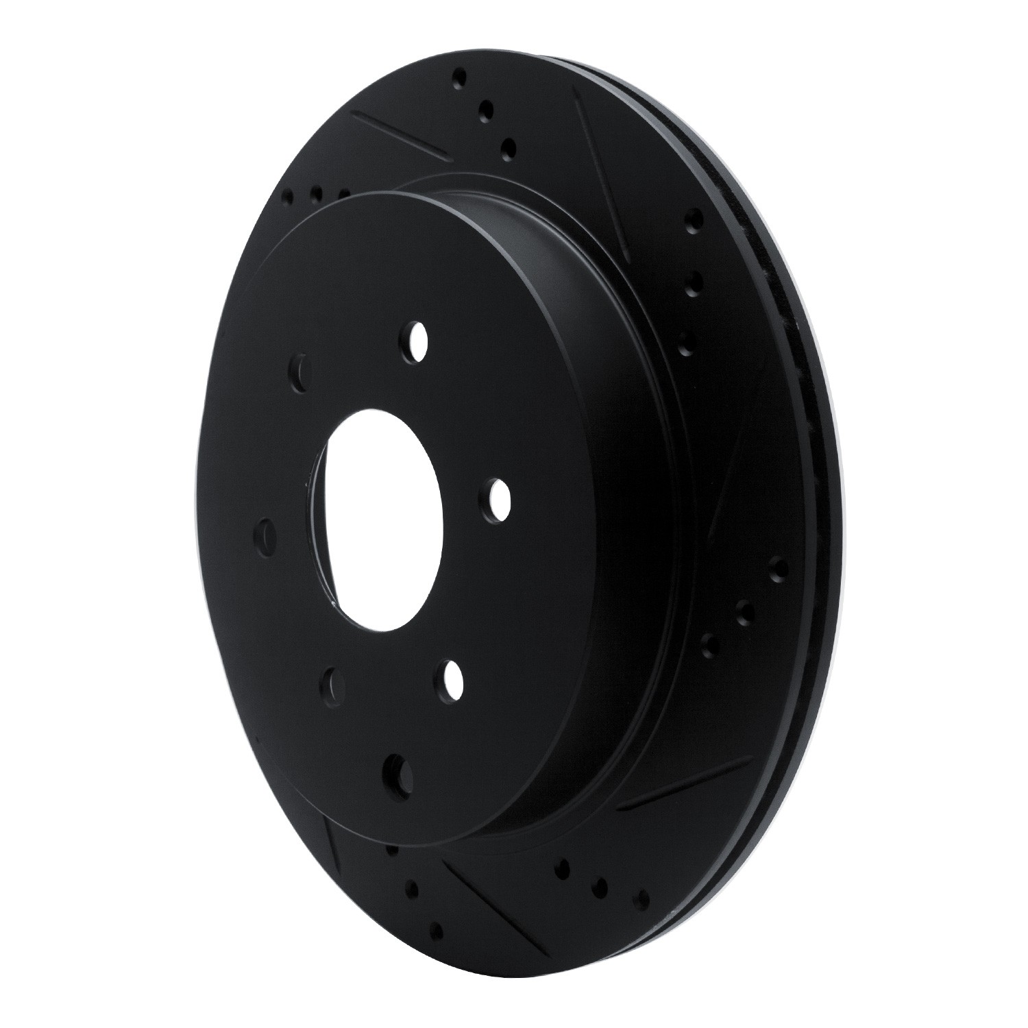DYN 633-68017R DFC Brake Rotor - Drilled and Slotted - Black