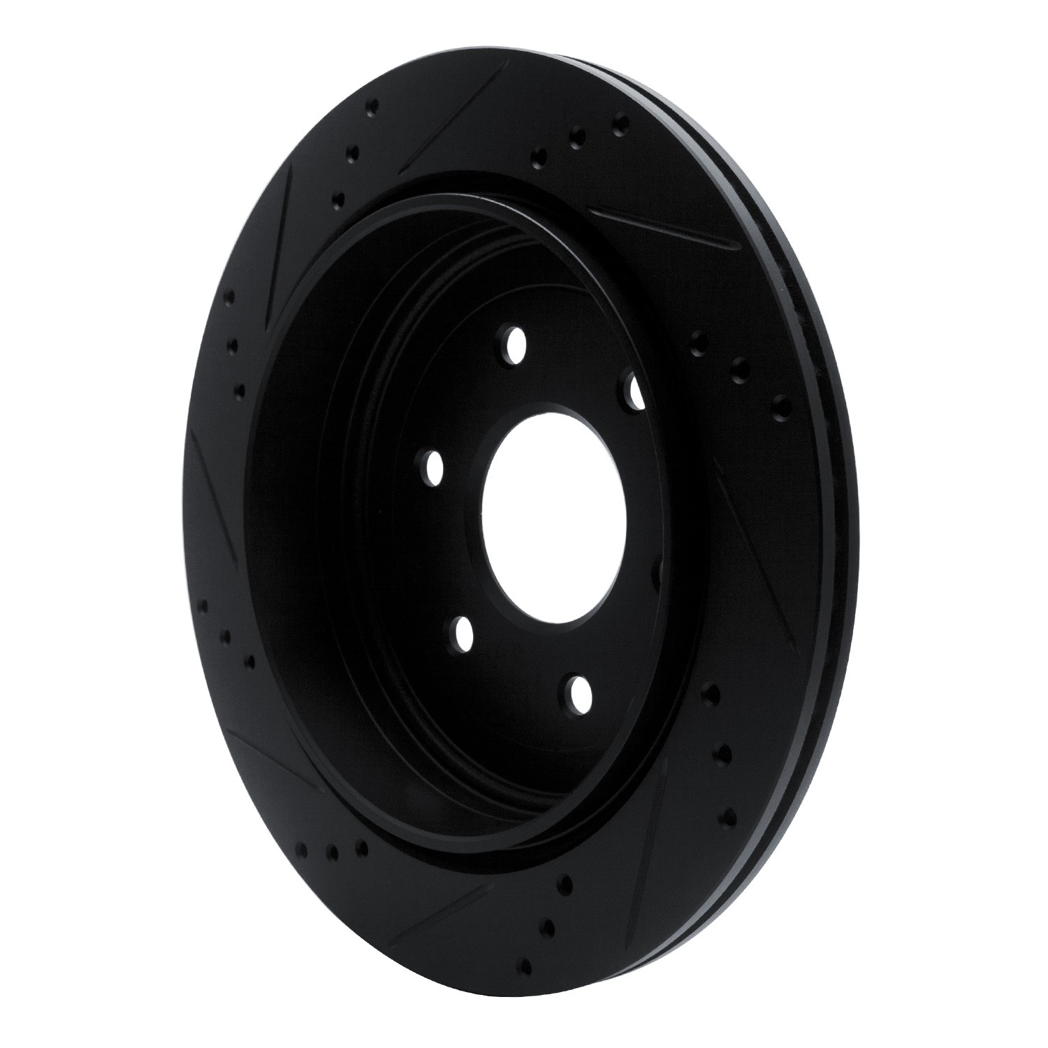 DYN 633-68017R DFC Brake Rotor - Drilled and Slotted - Black - Image 5