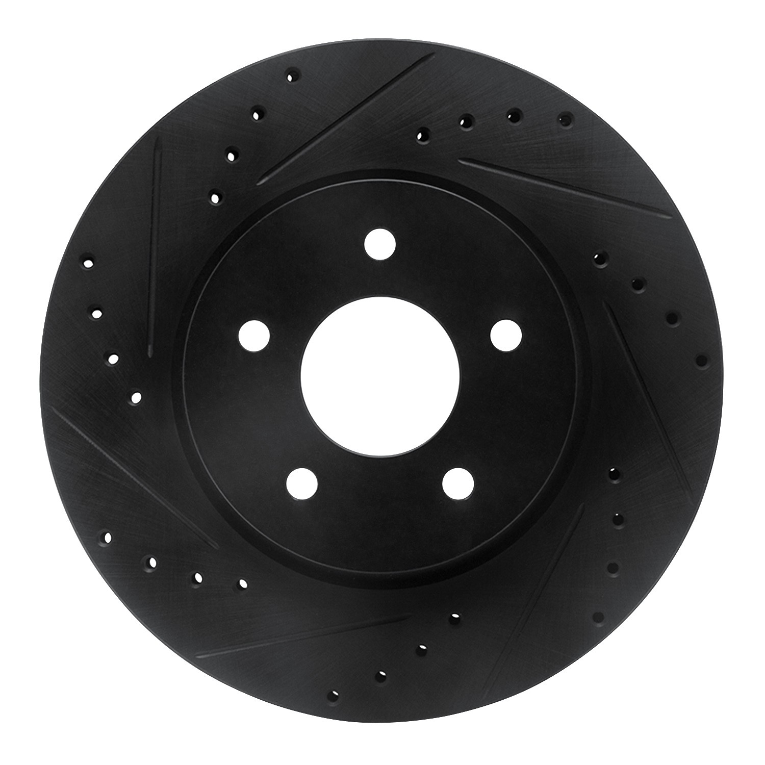 DYN 633-68019L DFC Brake Rotor - Drilled and Slotted - Black - Image 3