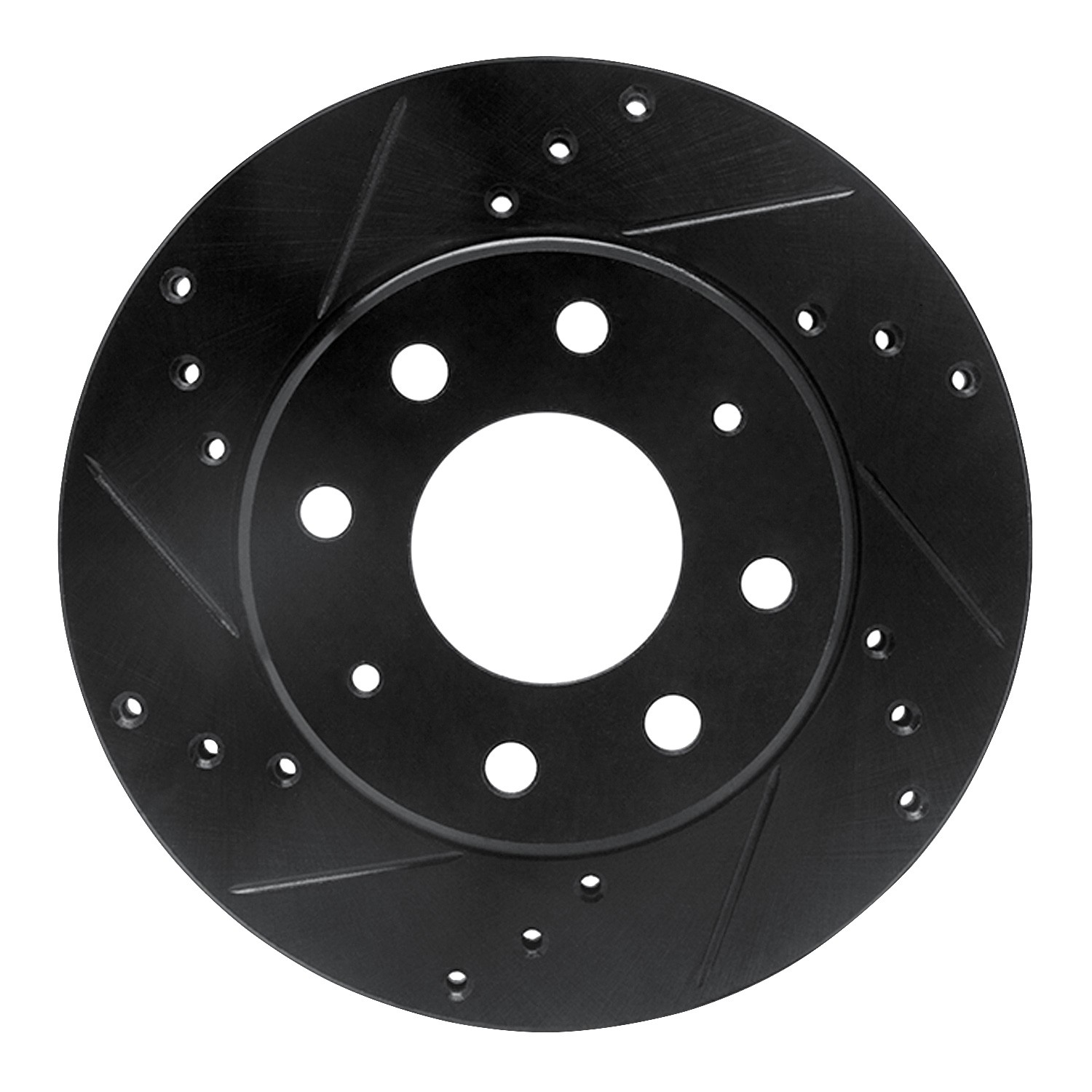 DYN 633-72022L DFC Brake Rotor - Drilled and Slotted - Black - Image 3