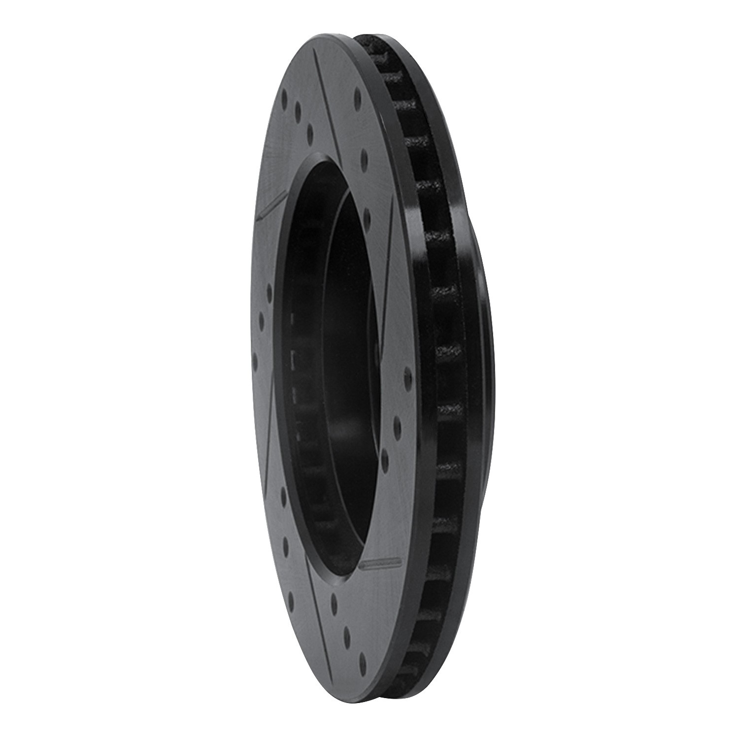 DYN 633-72022L DFC Brake Rotor - Drilled and Slotted - Black - Image 5