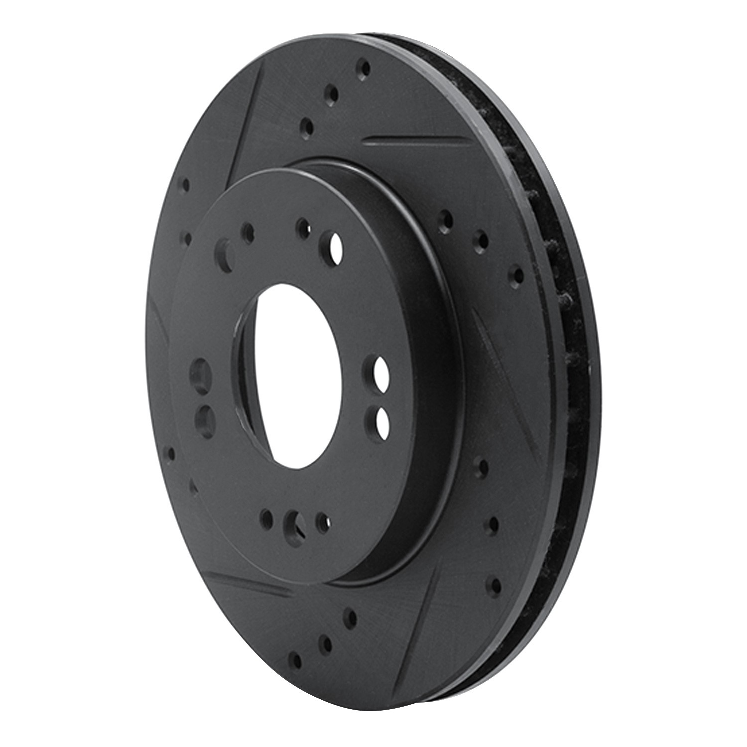 DYN 633-72023L DFC Brake Rotor - Drilled and Slotted - Black