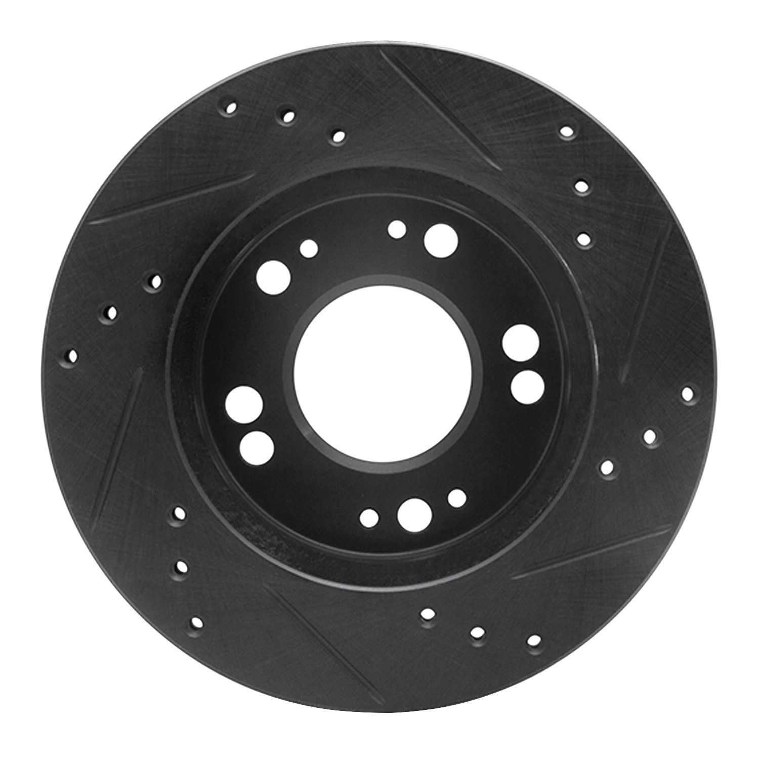 DYN 633-72023L DFC Brake Rotor - Drilled and Slotted - Black - Image 2