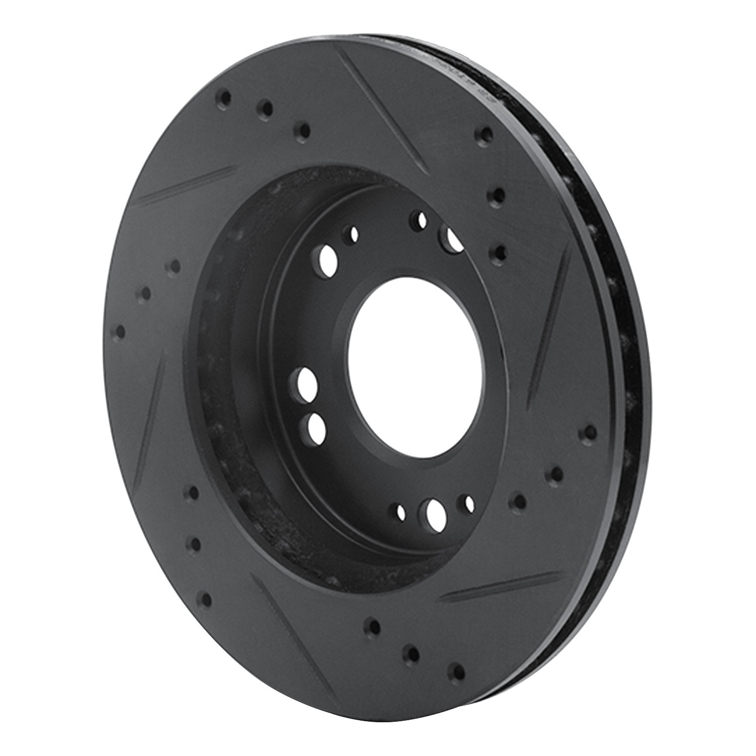 DYN 633-72023L DFC Brake Rotor - Drilled and Slotted - Black - Image 5