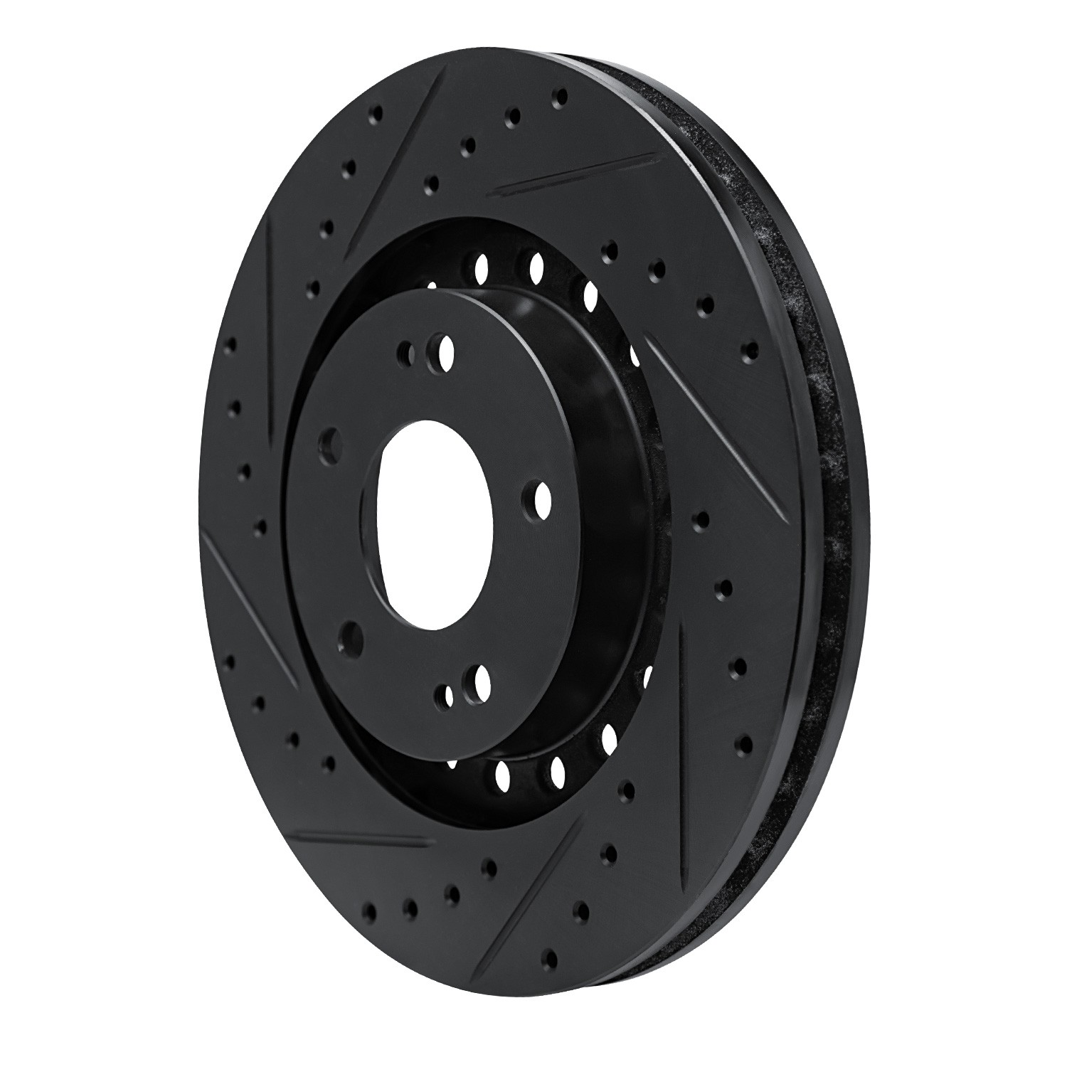 DYN 633-72031L DFC Brake Rotor - Drilled and Slotted - Black