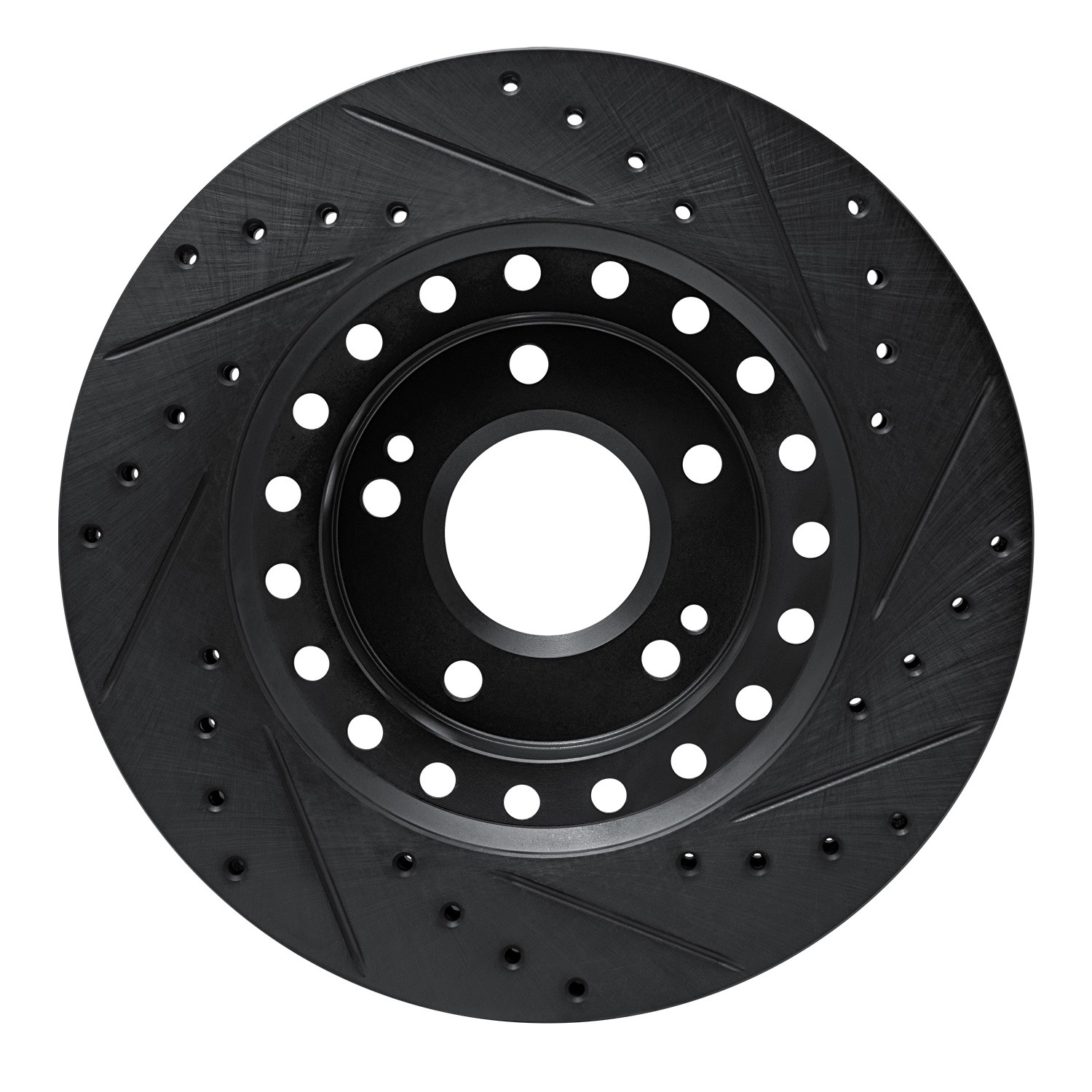 DYN 633-72031L DFC Brake Rotor - Drilled and Slotted - Black - Image 2