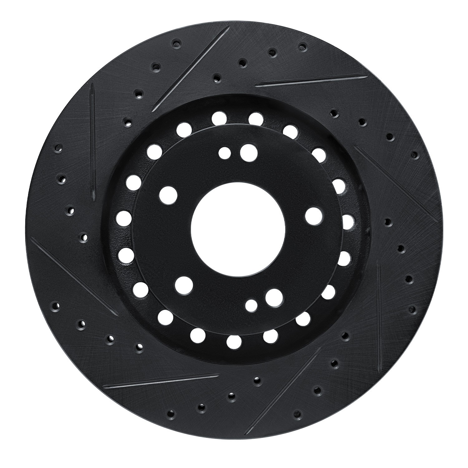 DYN 633-72031L DFC Brake Rotor - Drilled and Slotted - Black - Image 3