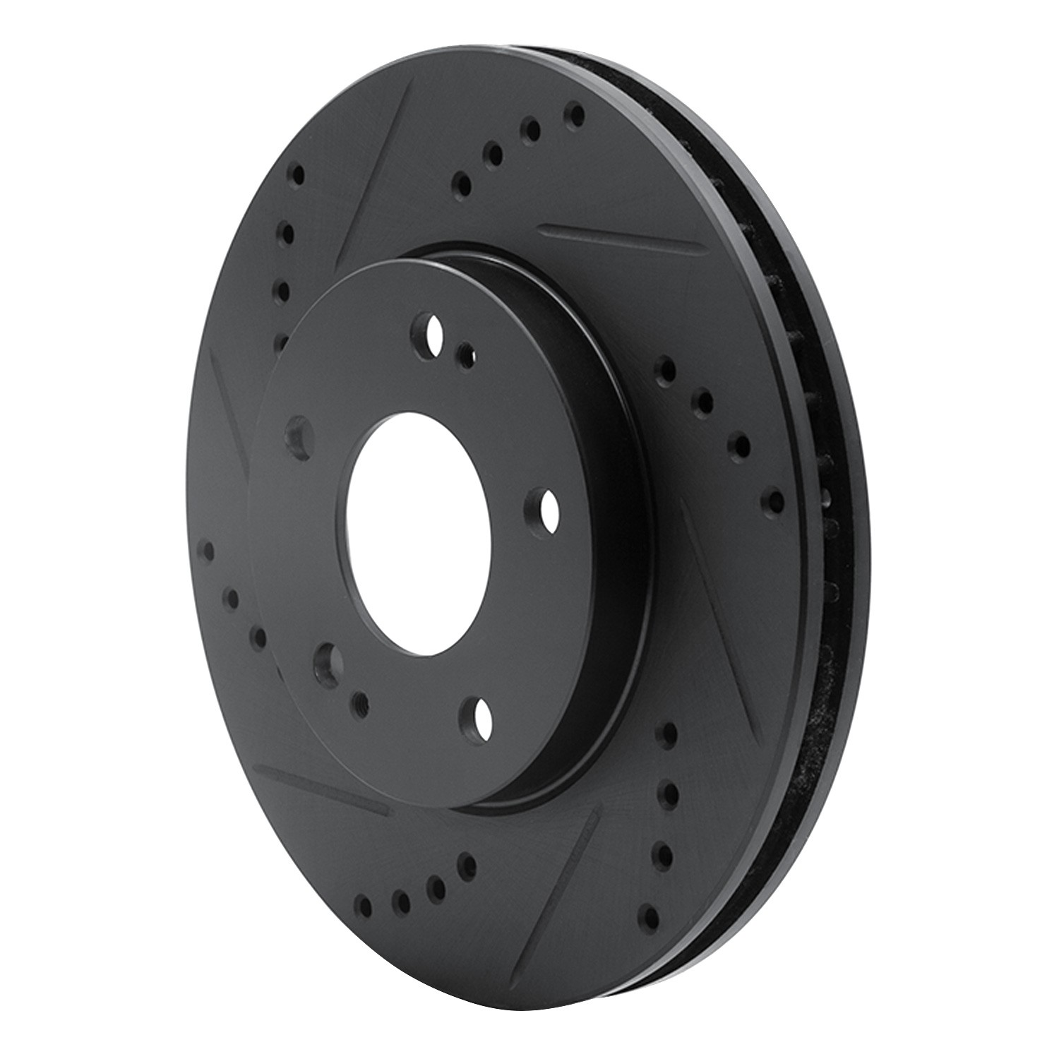 DYN 633-72034L DFC Brake Rotor - Drilled and Slotted - Black