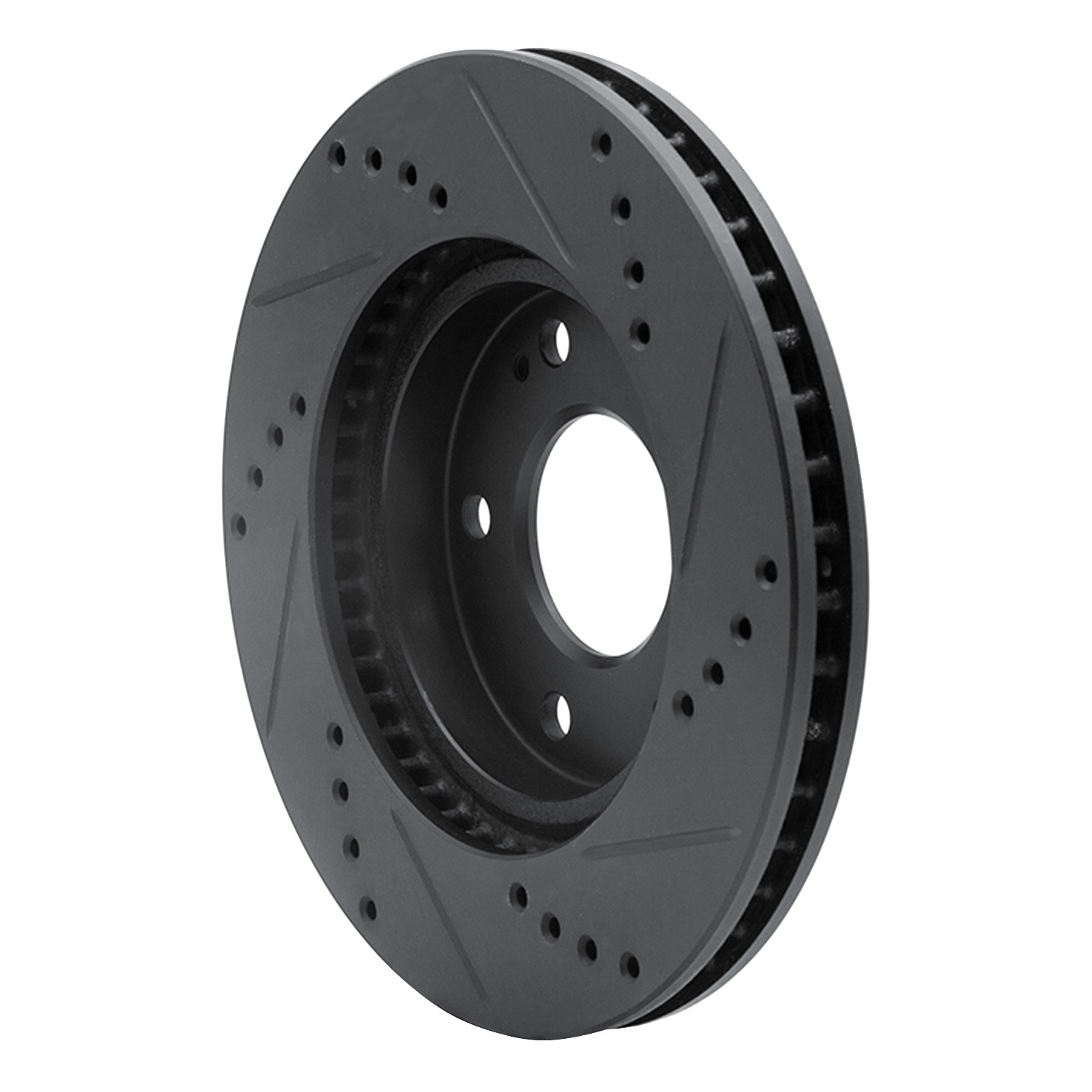 DYN 633-72034L DFC Brake Rotor - Drilled and Slotted - Black - Image 5