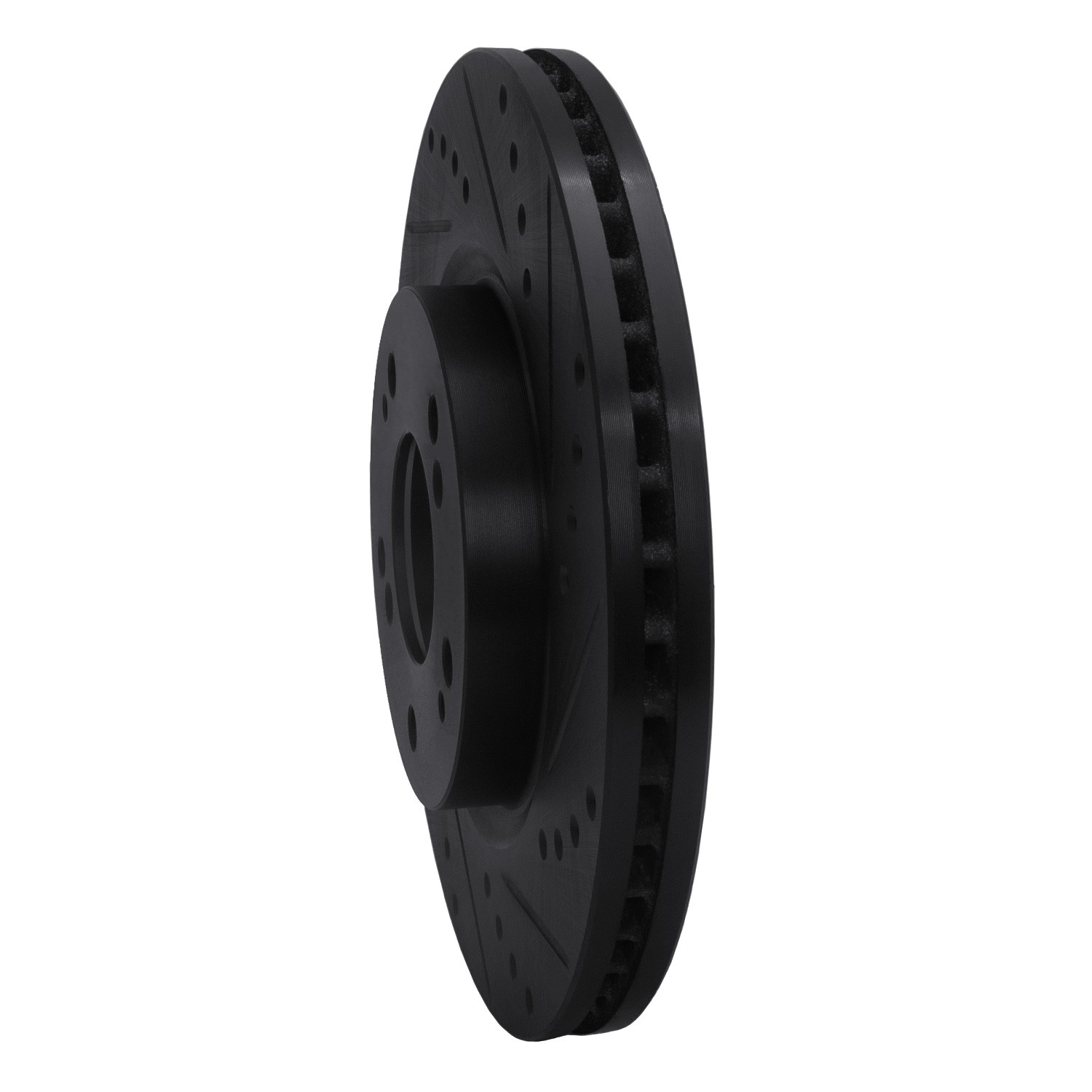 DYN 633-72037R DFC Brake Rotor - Drilled and Slotted - Black