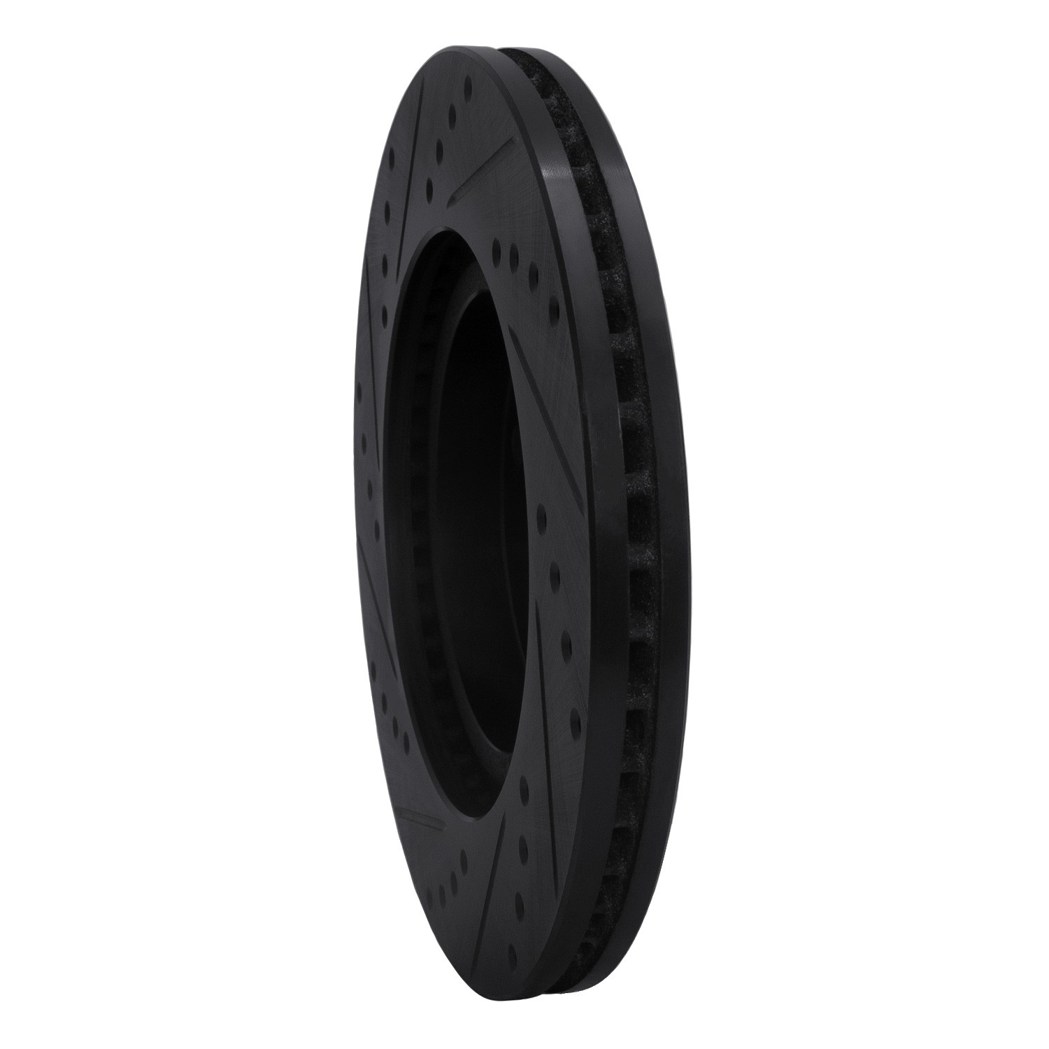 DYN 633-72037R DFC Brake Rotor - Drilled and Slotted - Black - Image 5