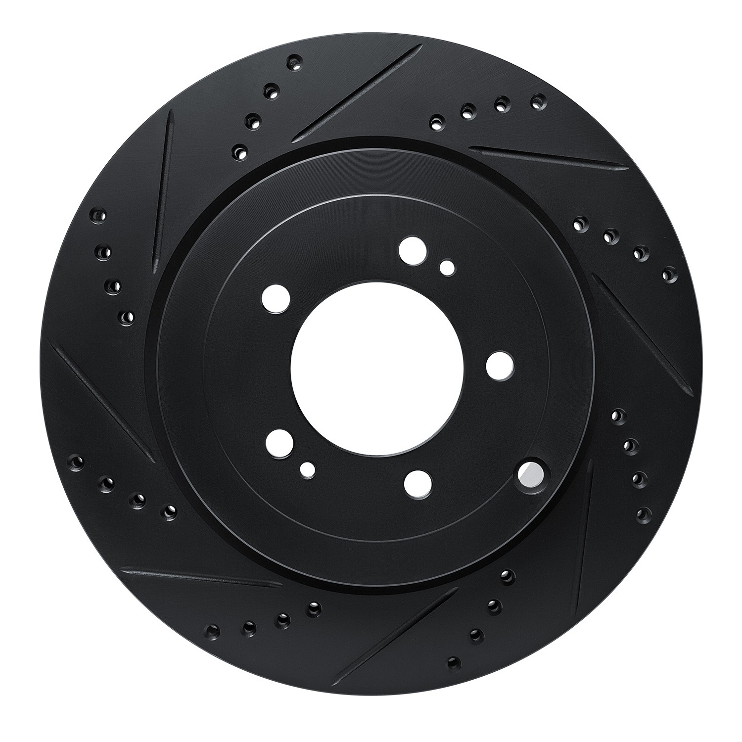 DYN 633-72042L DFC Brake Rotor - Drilled and Slotted - Black - Image 3