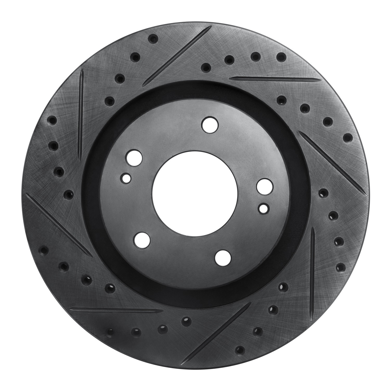 DYN 633-72061L DFC Brake Rotor - Drilled and Slotted - Black - Image 3