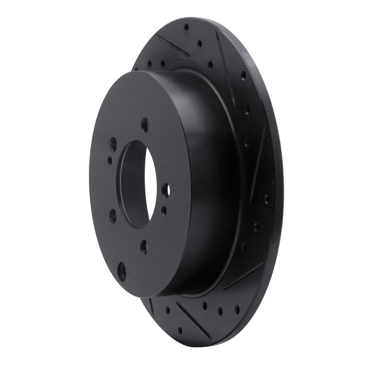 DYN 633-72062R DFC Brake Rotor - Drilled and Slotted - Black