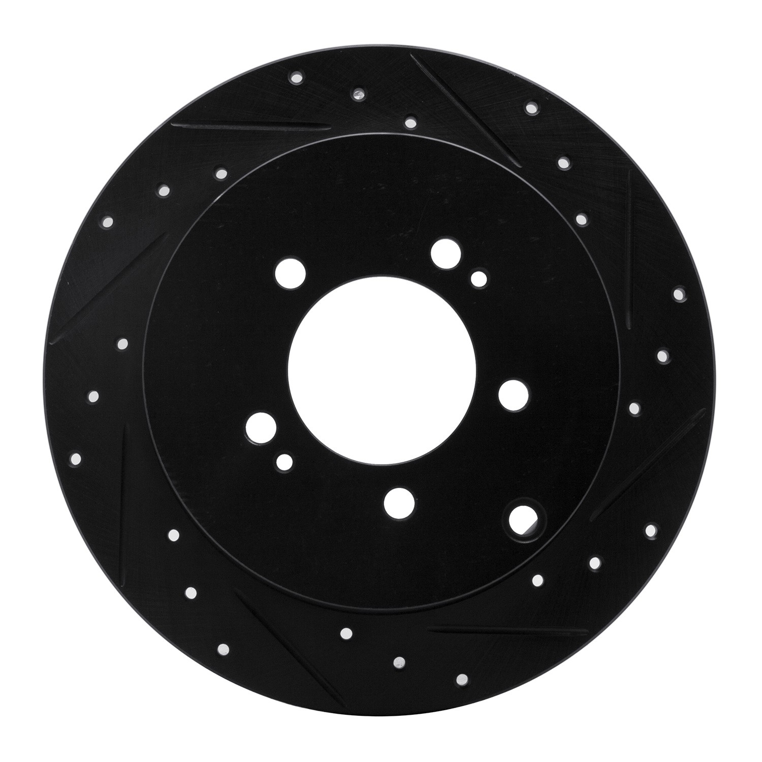 DYN 633-72062R DFC Brake Rotor - Drilled and Slotted - Black - Image 3