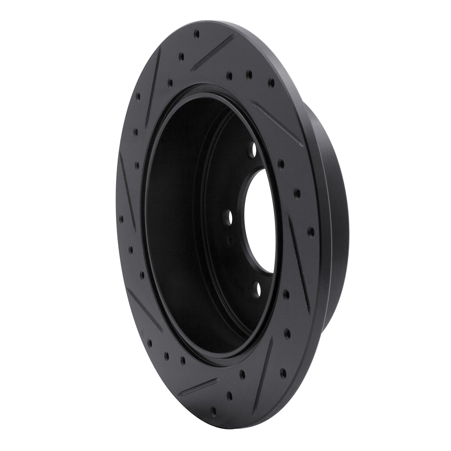 DYN 633-72062R DFC Brake Rotor - Drilled and Slotted - Black - Image 5