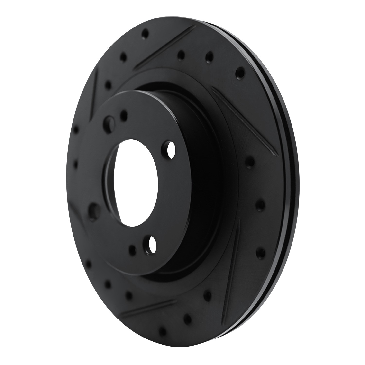 DYN 633-72069L DFC Brake Rotor - Drilled and Slotted - Black