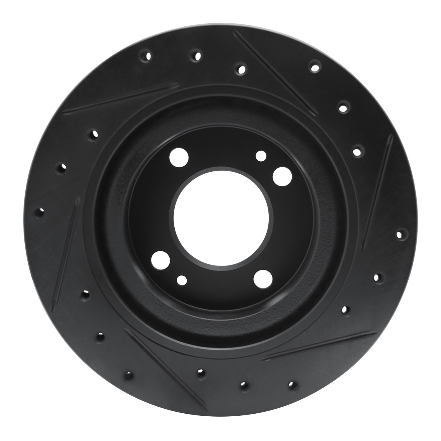 DYN 633-72069L DFC Brake Rotor - Drilled and Slotted - Black - Image 2
