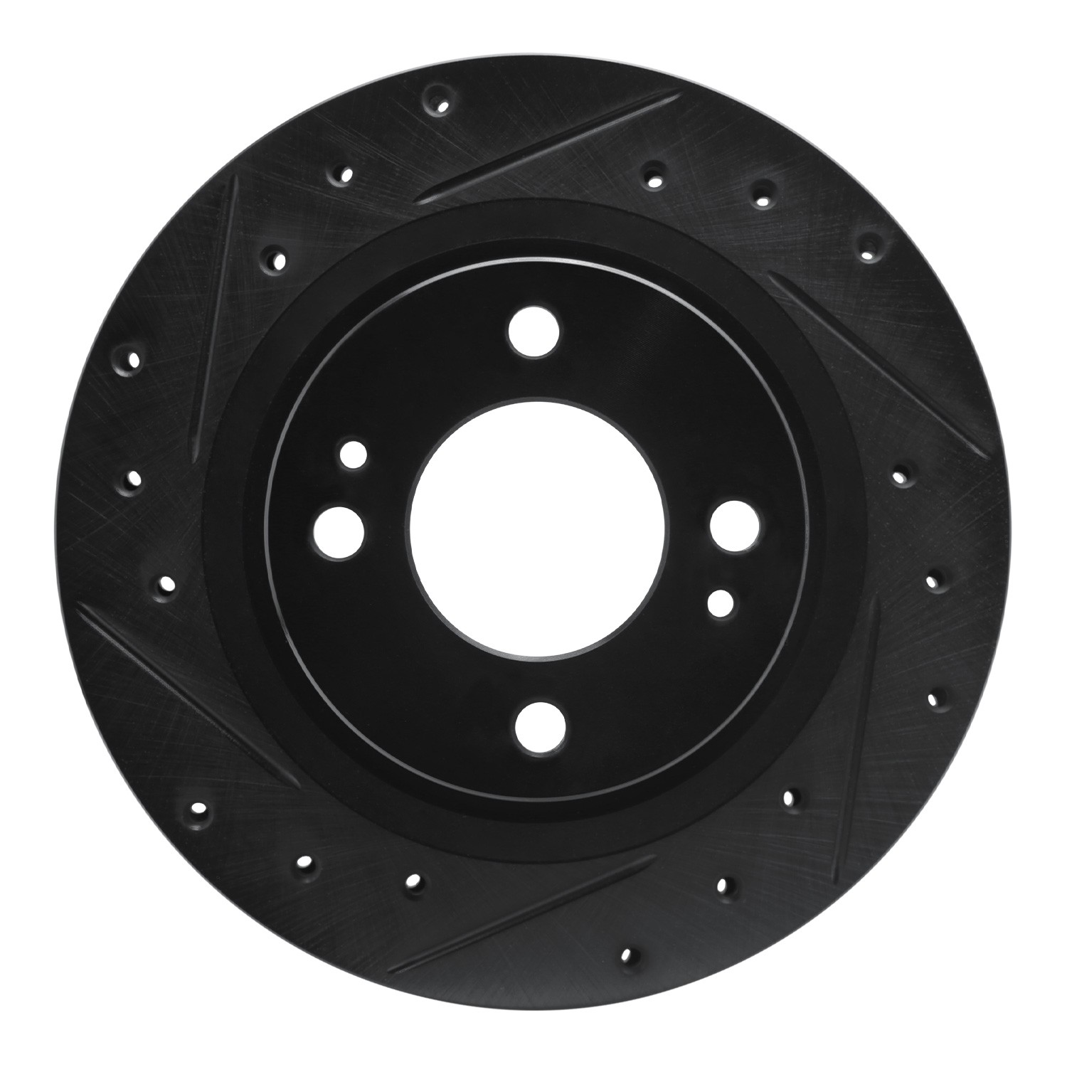DYN 633-72069L DFC Brake Rotor - Drilled and Slotted - Black - Image 3