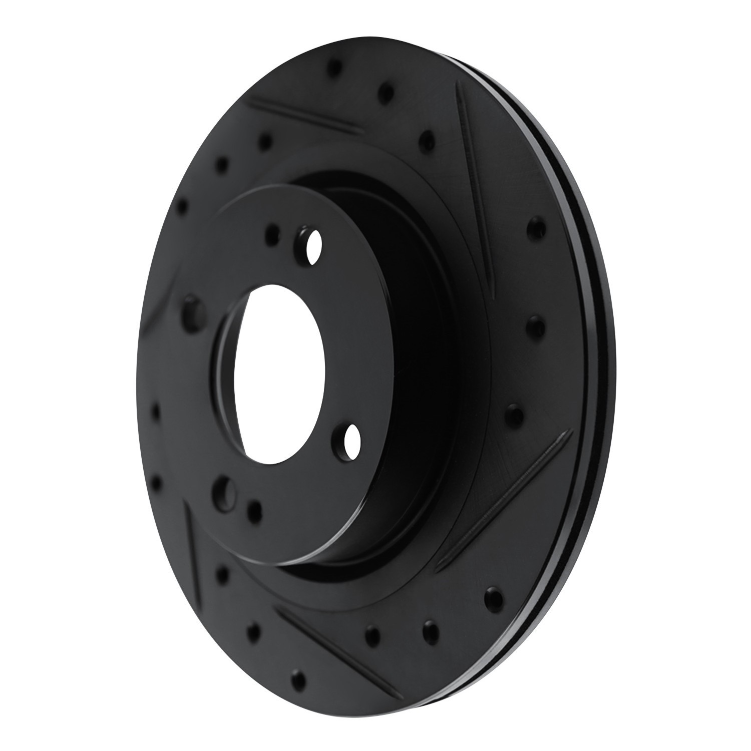 DYN 633-72069R DFC Brake Rotor - Drilled and Slotted - Black