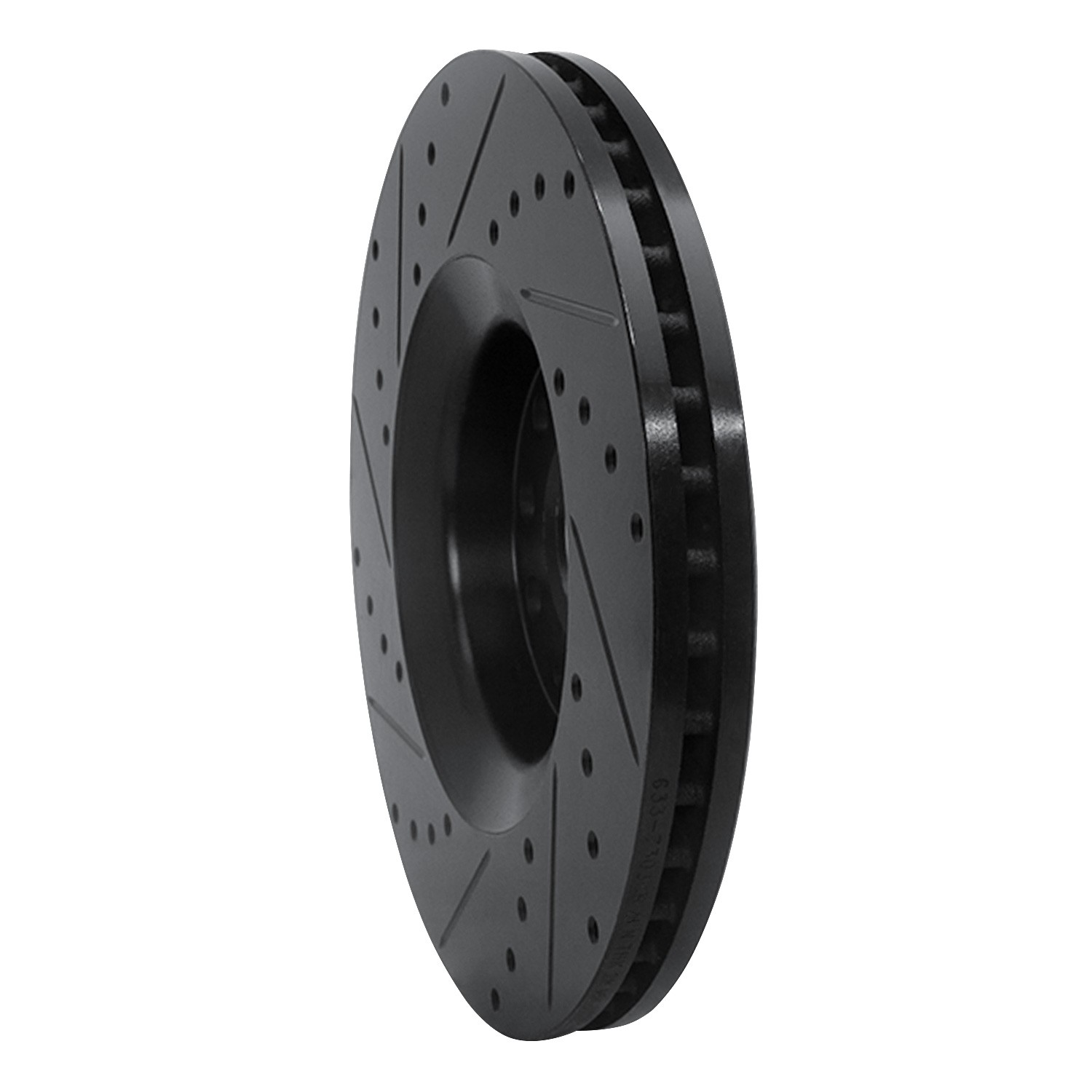 DYN 633-73036R DFC Brake Rotor - Drilled and Slotted - Black - Image 5