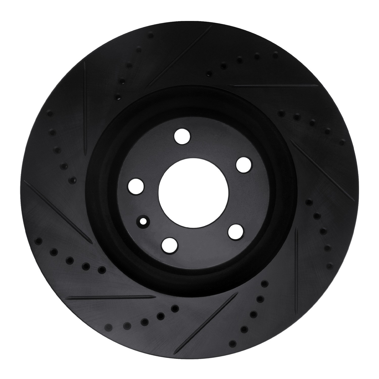 DYN 633-73038L DFC Brake Rotor - Drilled and Slotted - Black - Image 3