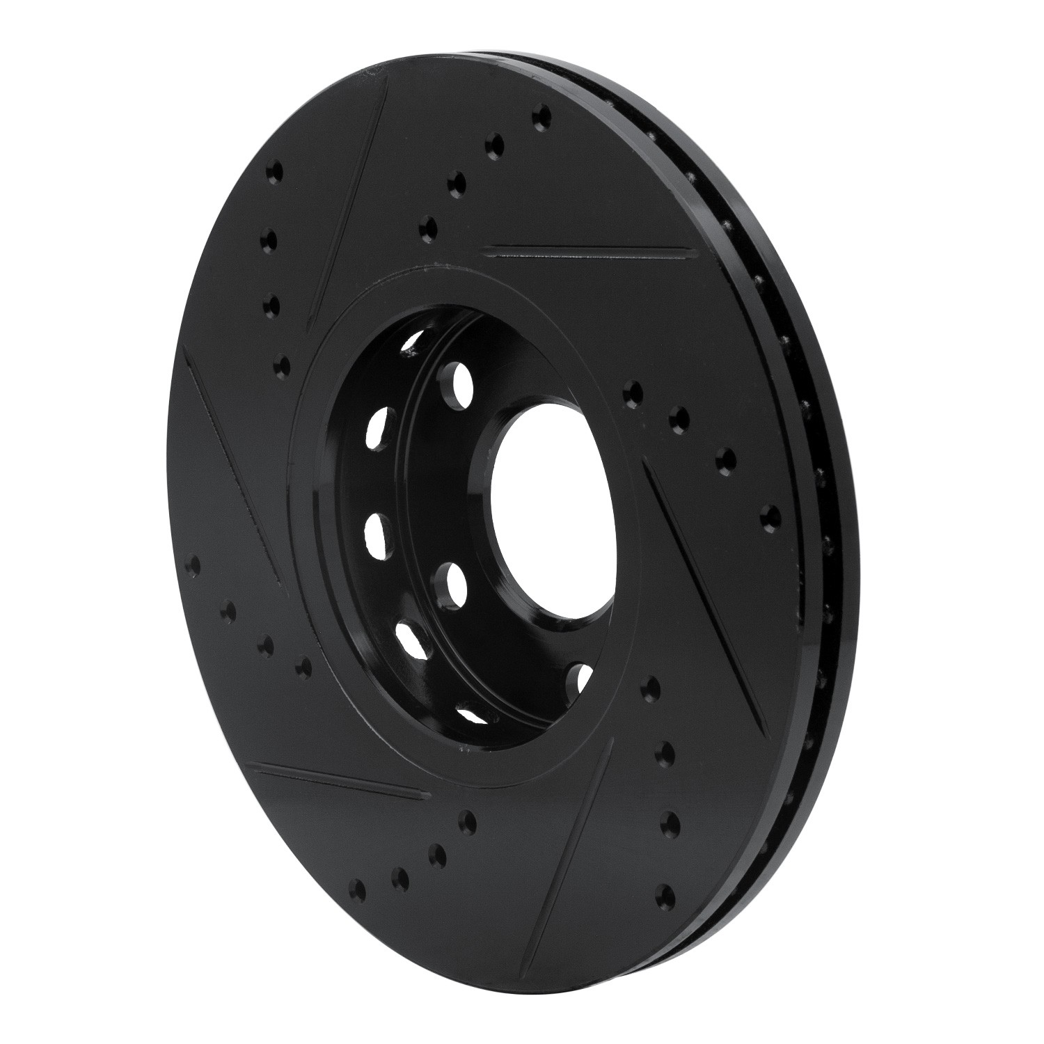 DYN 633-73041R DFC Brake Rotor - Drilled and Slotted - Black - Image 5