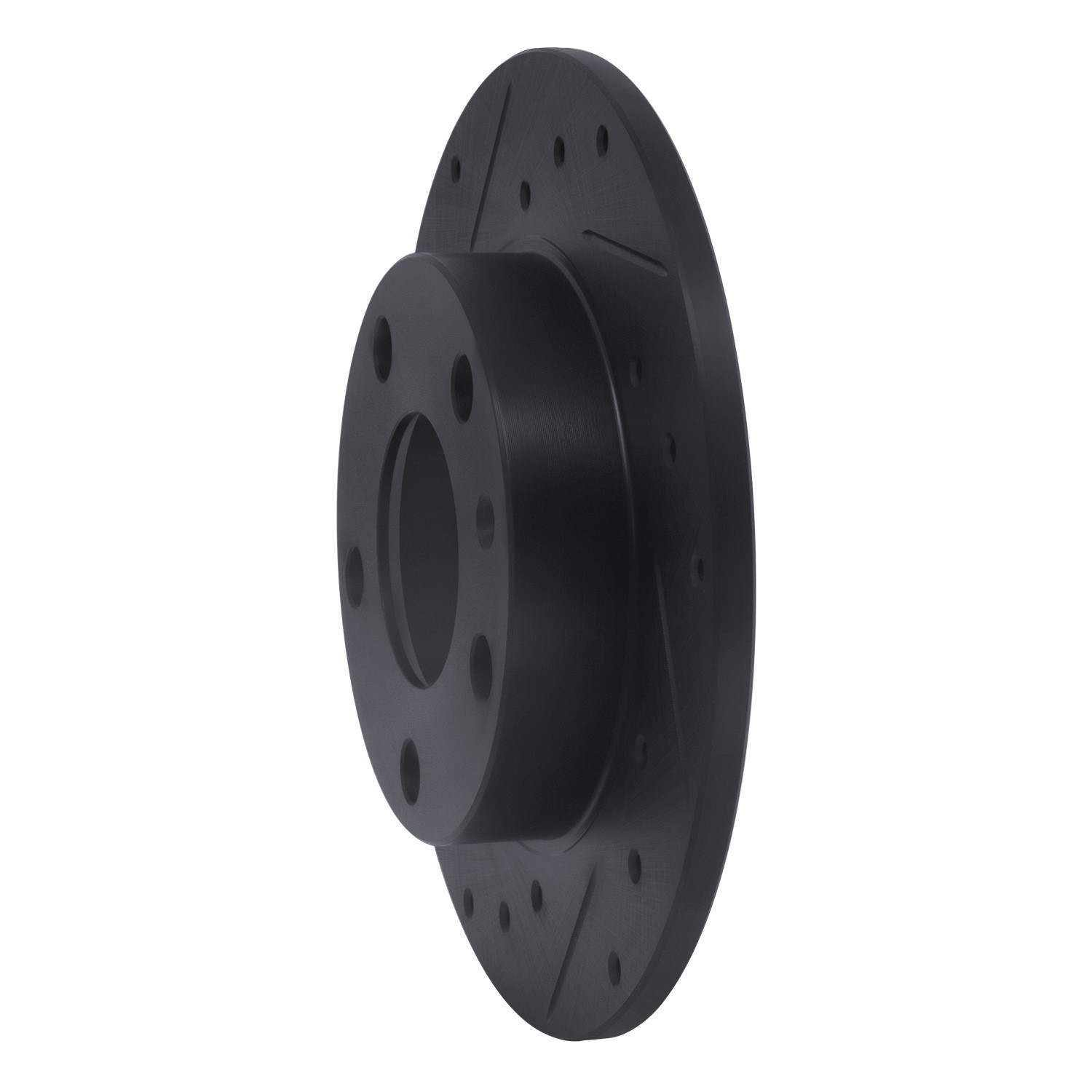 DYN 633-73043L DFC Brake Rotor - Drilled and Slotted - Black