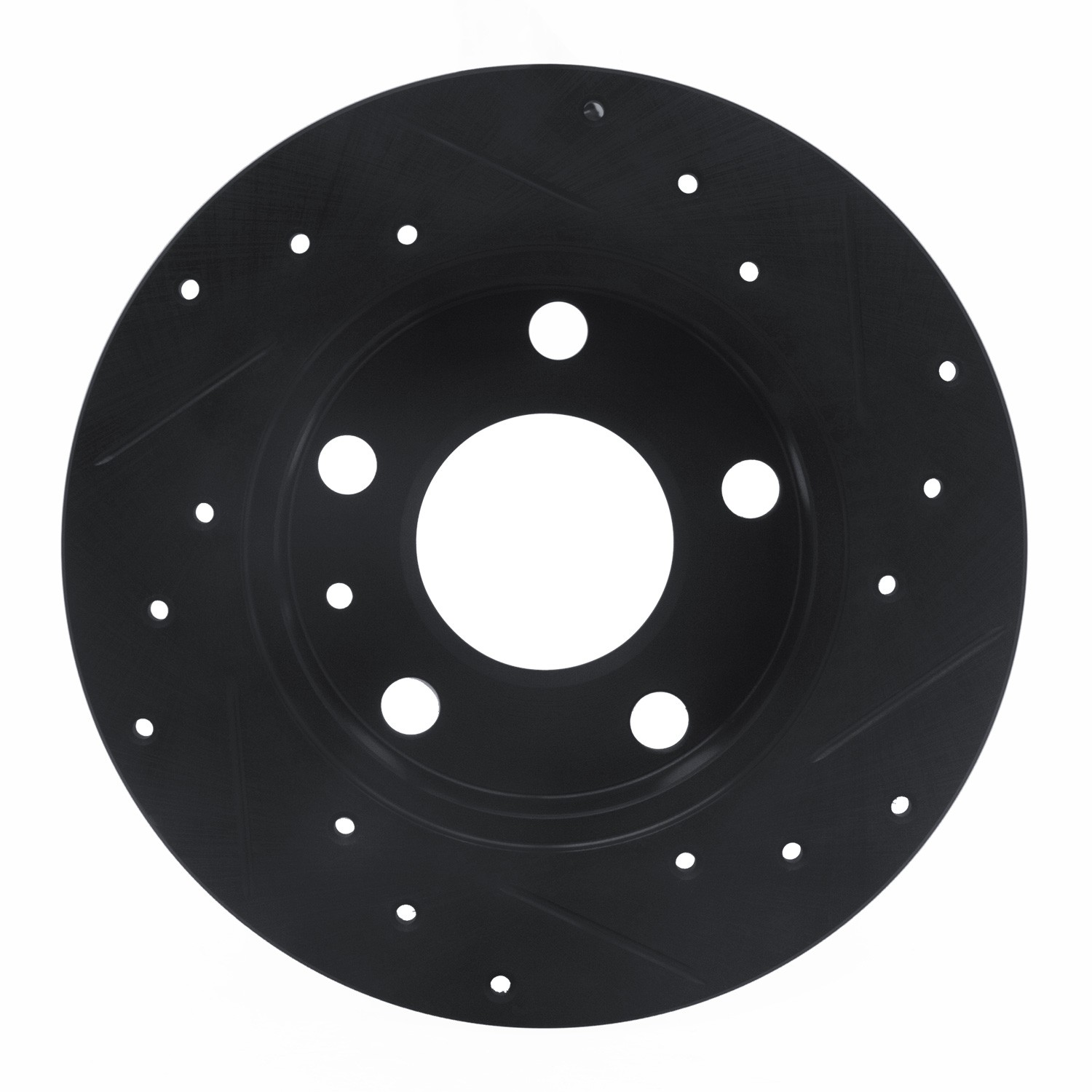 DYN 633-73043L DFC Brake Rotor - Drilled and Slotted - Black - Image 2