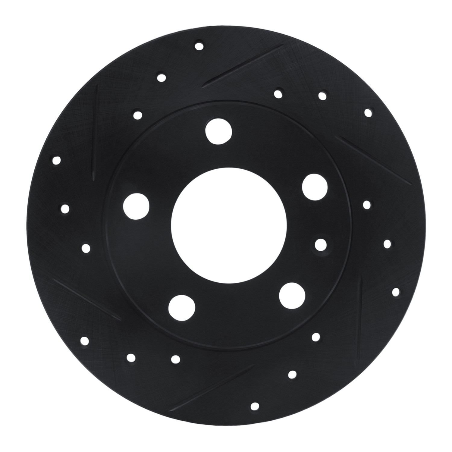 DYN 633-73043L DFC Brake Rotor - Drilled and Slotted - Black - Image 3
