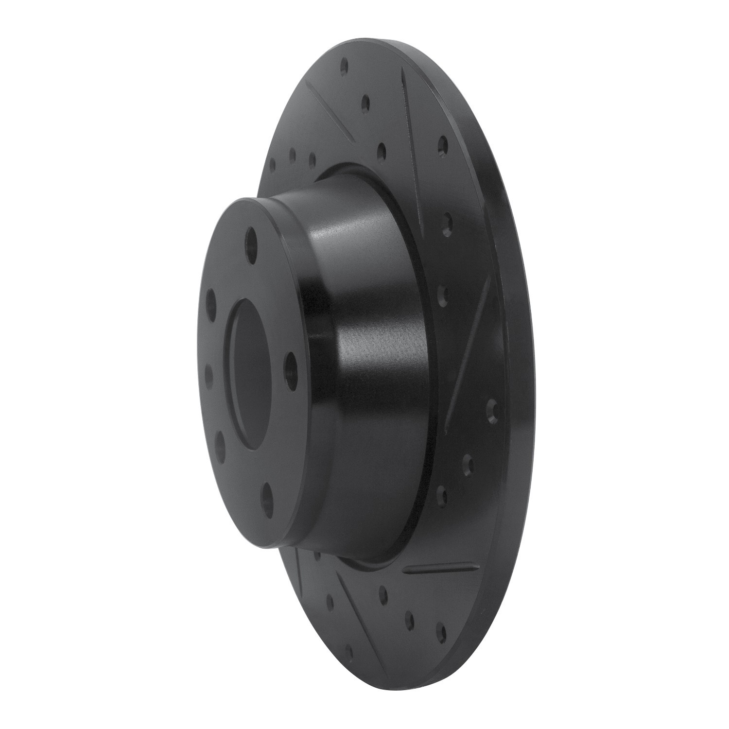 DYN 633-73053R DFC Brake Rotor - Drilled and Slotted - Black