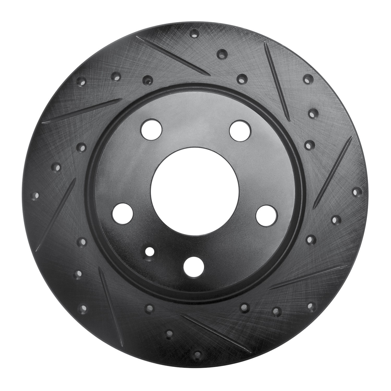 DYN 633-73053R DFC Brake Rotor - Drilled and Slotted - Black - Image 3