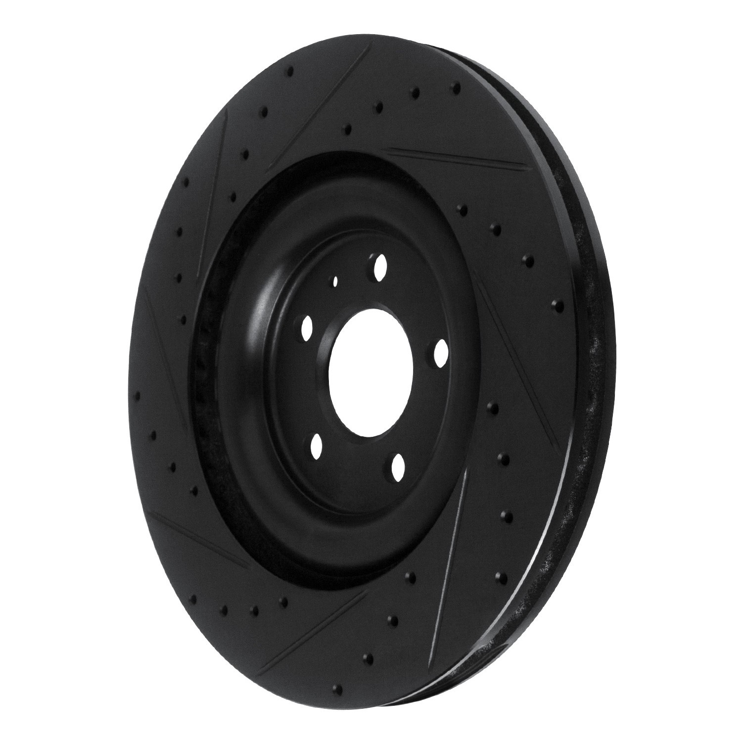 DYN 633-73079R DFC Brake Rotor - Drilled and Slotted - Black - Image 5