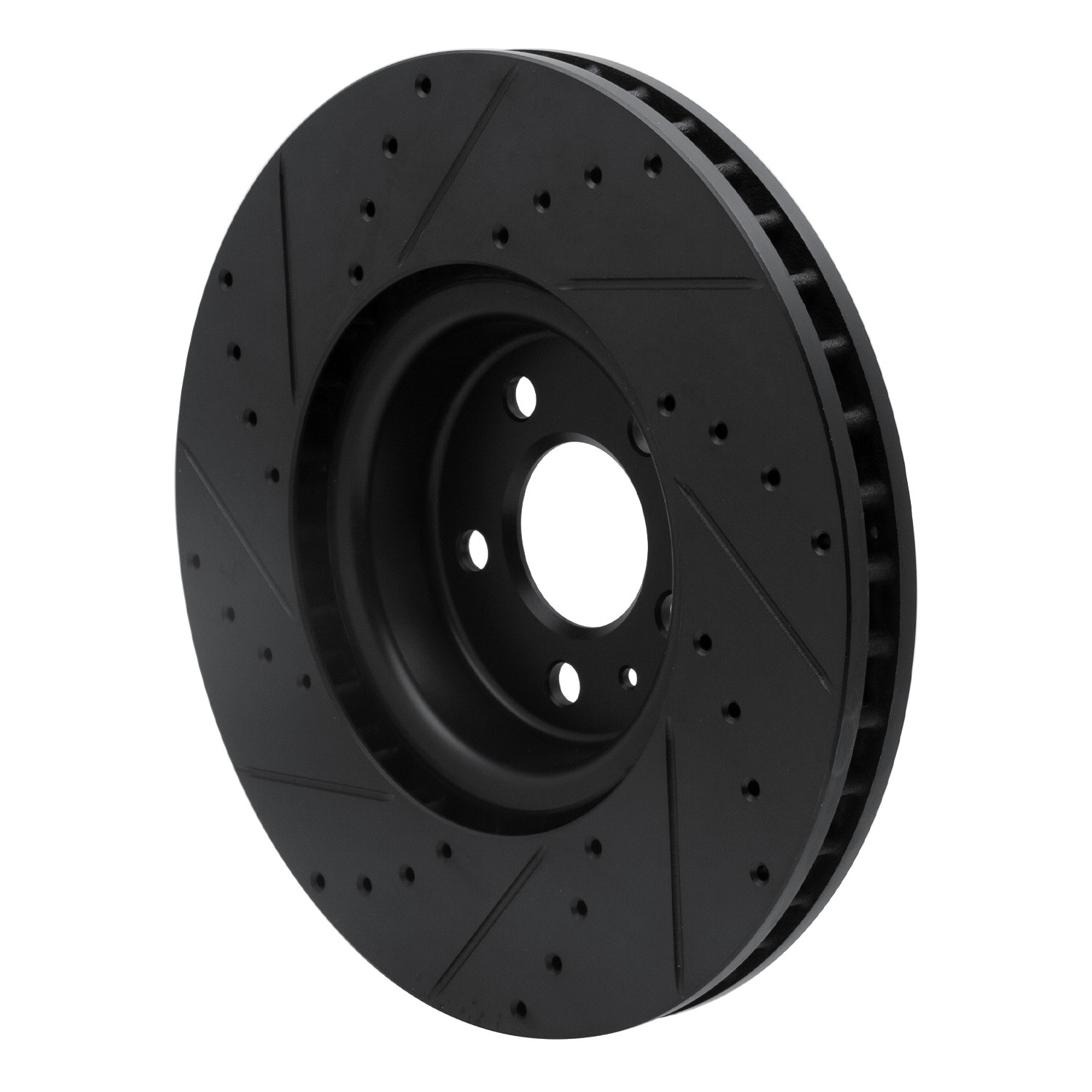 DYN 633-73083R DFC Brake Rotor - Drilled and Slotted - Black - Image 5