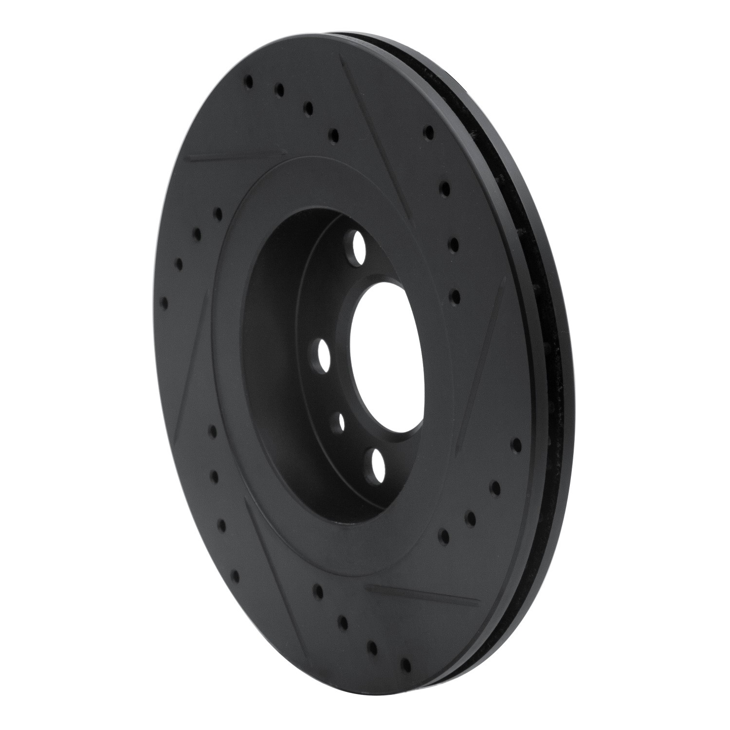 DYN 633-74016L DFC Brake Rotor - Drilled and Slotted - Black - Image 5