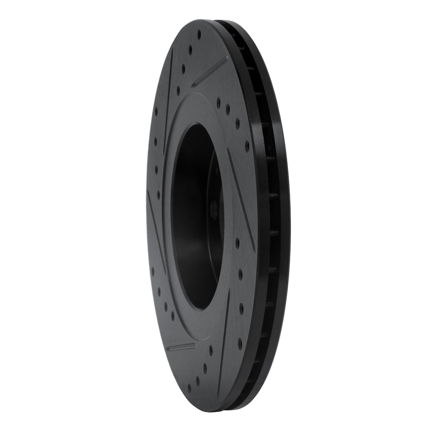 DYN 633-74016R DFC Brake Rotor - Drilled and Slotted - Black - Image 5