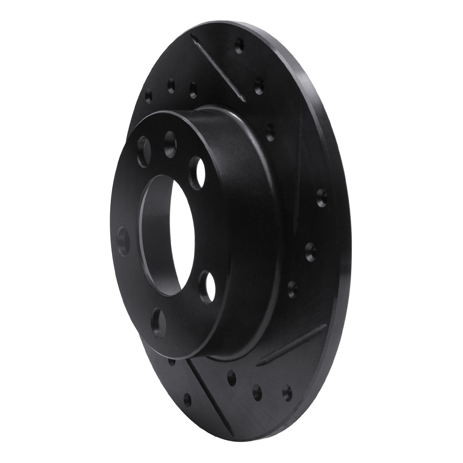 DYN 633-74019L DFC Brake Rotor - Drilled and Slotted - Black