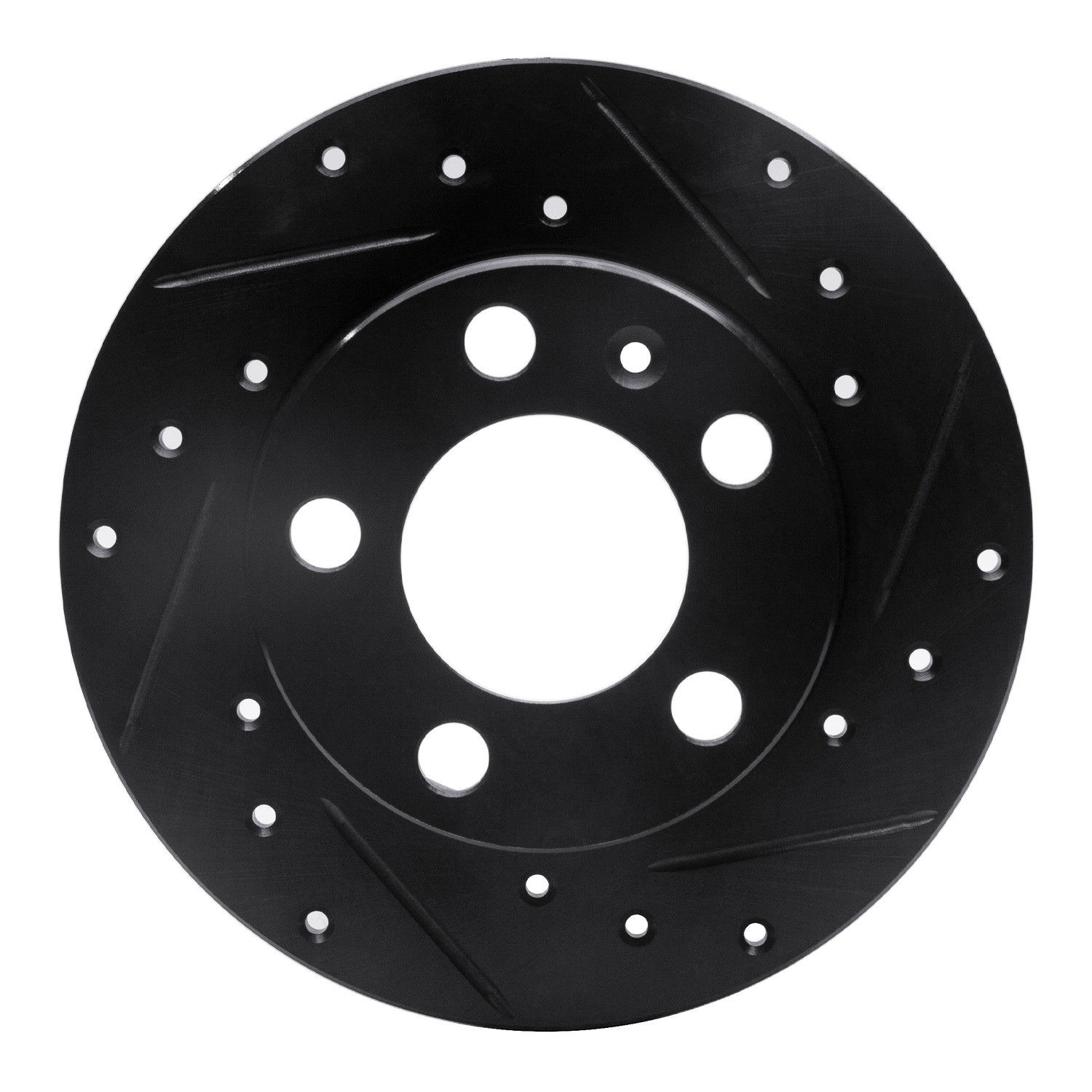 DYN 633-74019L DFC Brake Rotor - Drilled and Slotted - Black - Image 3