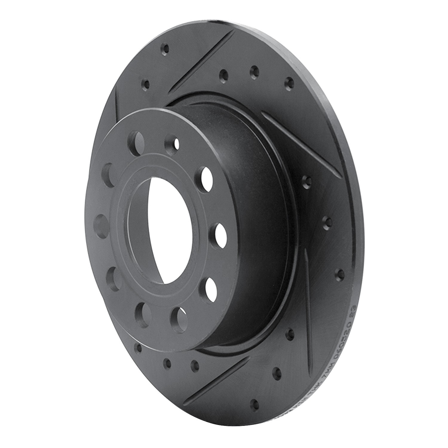 DYN 633-74033L DFC Brake Rotor - Drilled and Slotted - Black
