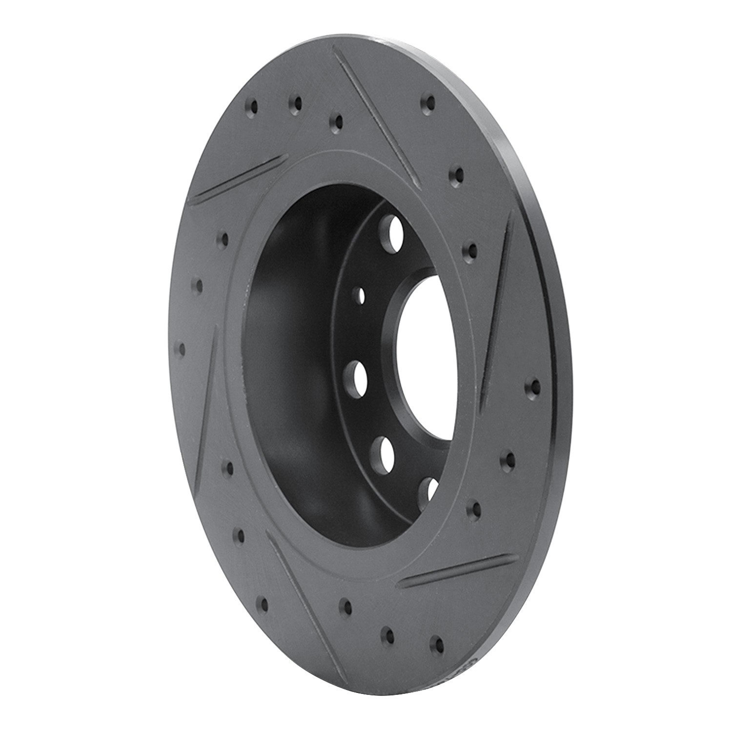 DYN 633-74033L DFC Brake Rotor - Drilled and Slotted - Black - Image 5