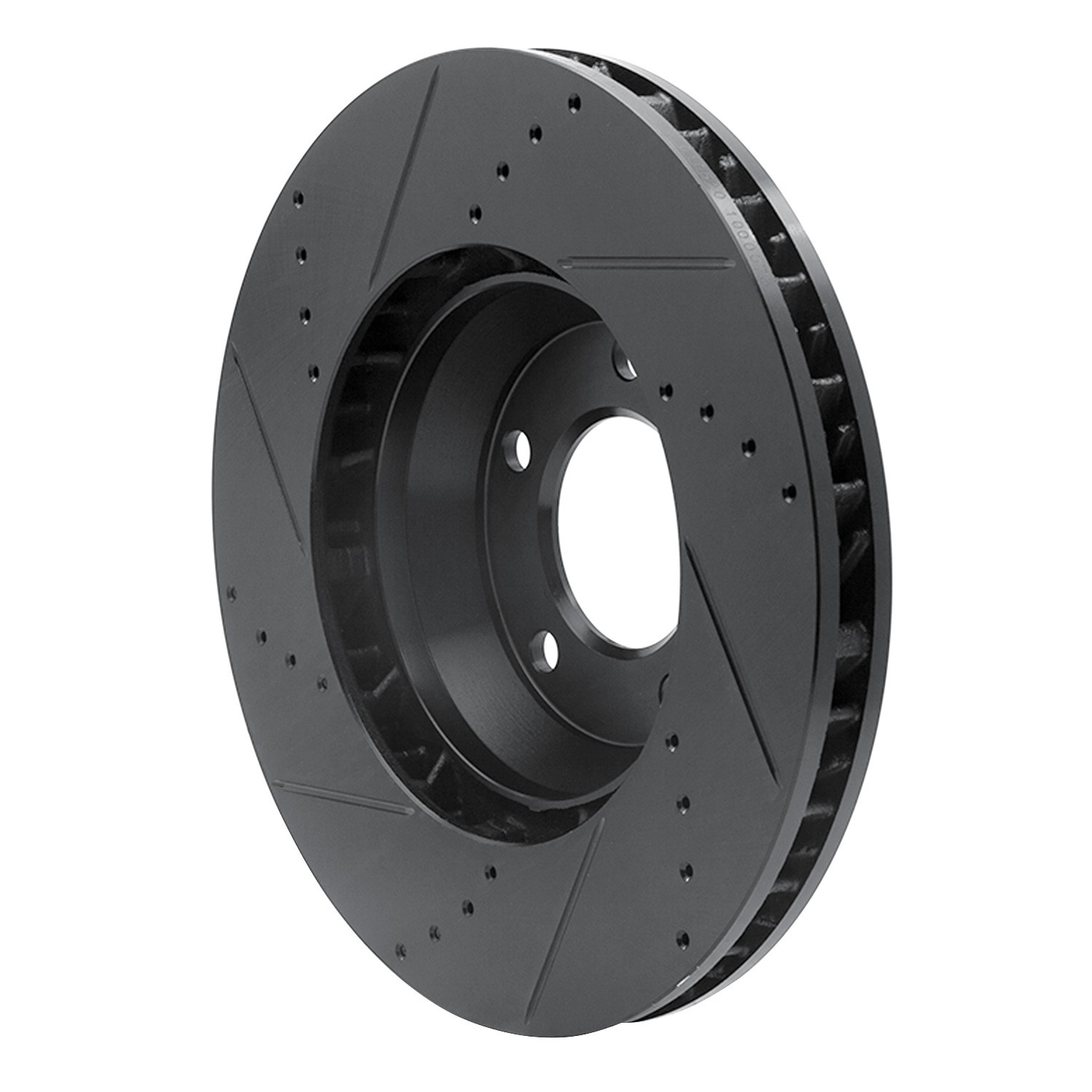 DYN 633-74051D DFC Brake Rotor - Drilled and Slotted - Black - Image 5